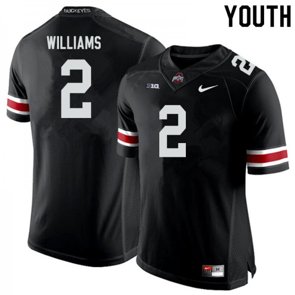 Ohio State Buckeyes #2 Kourt Williams Youth Player Jersey Black OSU9682